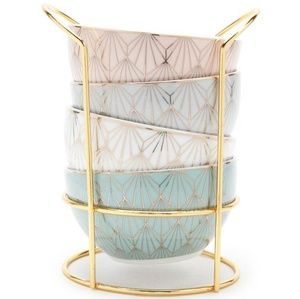 Forever 21 ceramic bowls and stand set